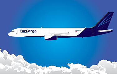 A rendering of the Boeing 757-200 that Bakkafrost has purchase to fly salmon from the Faroes Islands to New York.