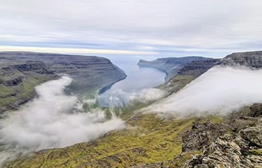 A Bakkafrost salmon farm in the Faroes Islands