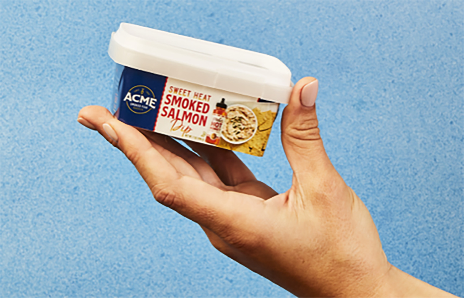 Acme's new Sweet Heat Smoked Salmon Dip product