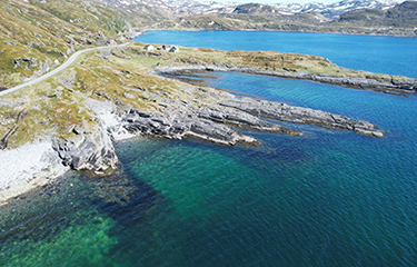 The site of Cermaq's future post-smolt land-based facility in Hasvik, Norway.