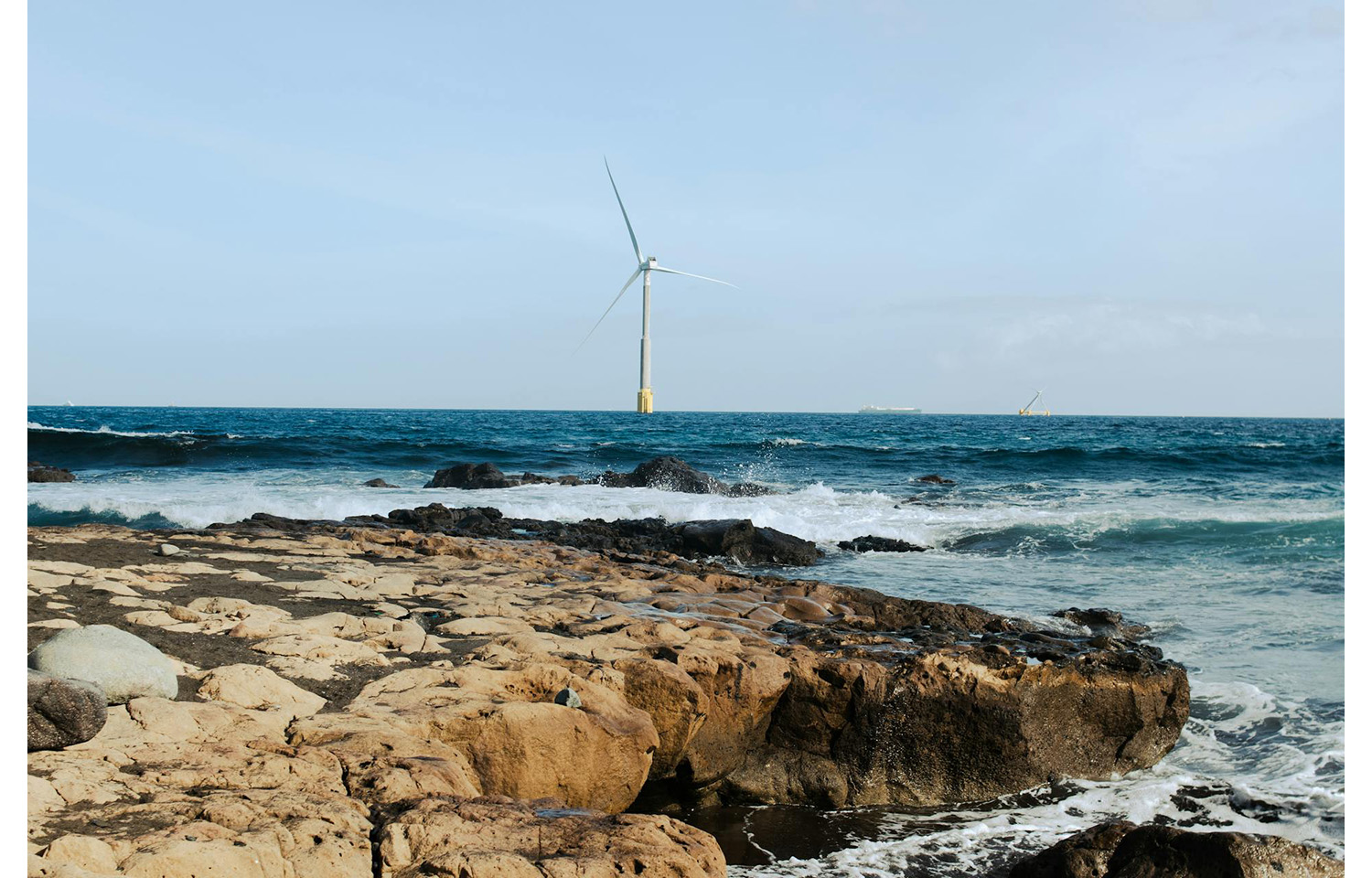 Windmill over the Basque coast
