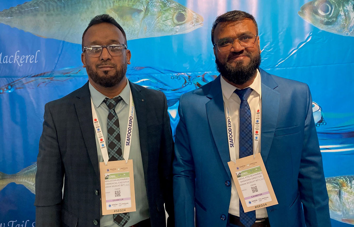 Asmak Muscat Commercial Executive Sirajuddin Mohammed and Managing Director Abdul Atiq Mohammed