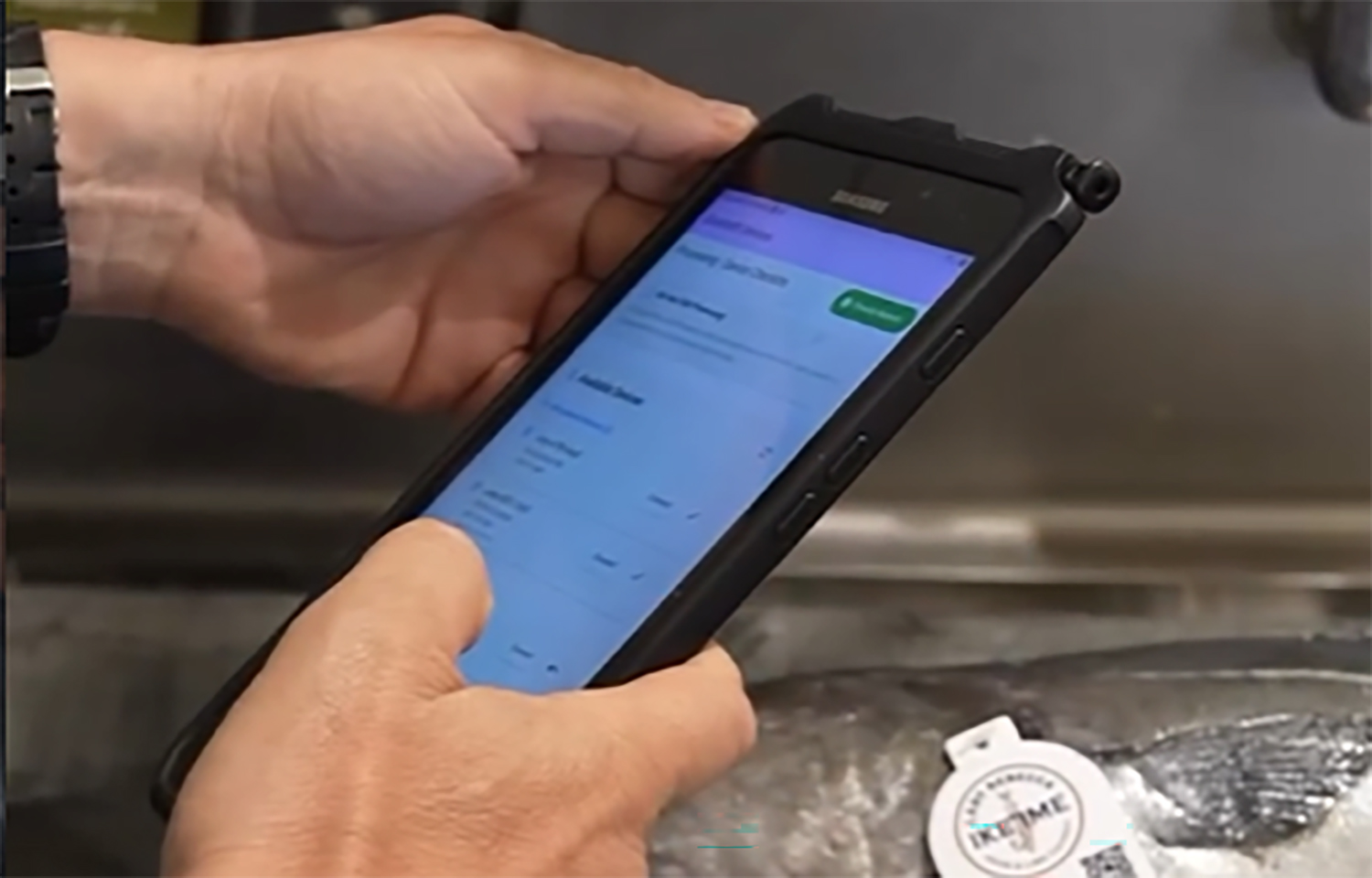 A chef using CertiHarvest
