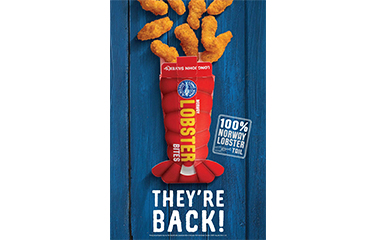 Long John Silver's new Norway lobster promotion.