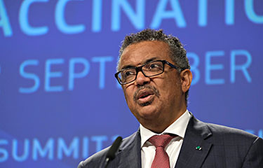 W.H.O. Director-General Tedros Adhanom Ghebreyesus.