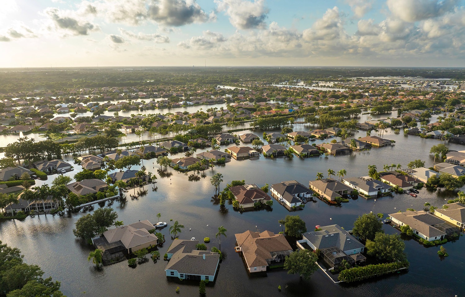 A photo of flooding in Florida caused by Hurricane Debby