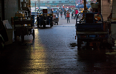 The Jing Shen Seafood Market in Beijing.