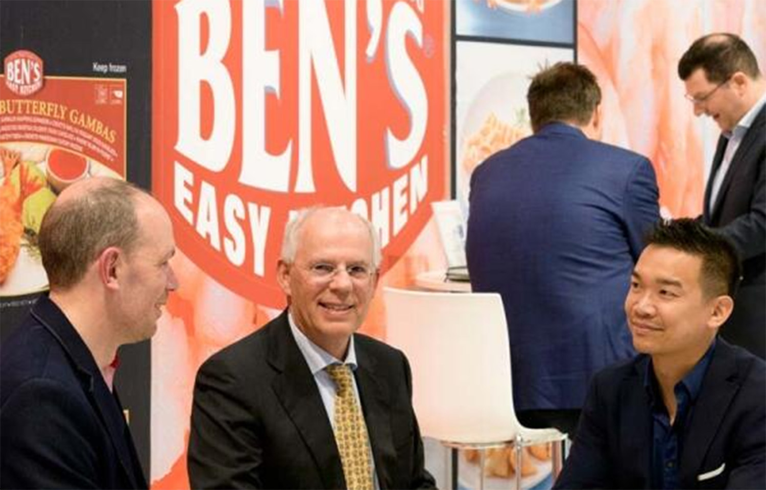 BML Food Group founders Ben Slothouber and Graeme Kerr and sales manager Zibin Cheung