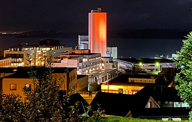 Skretting's Stavanger aquafeed facility.