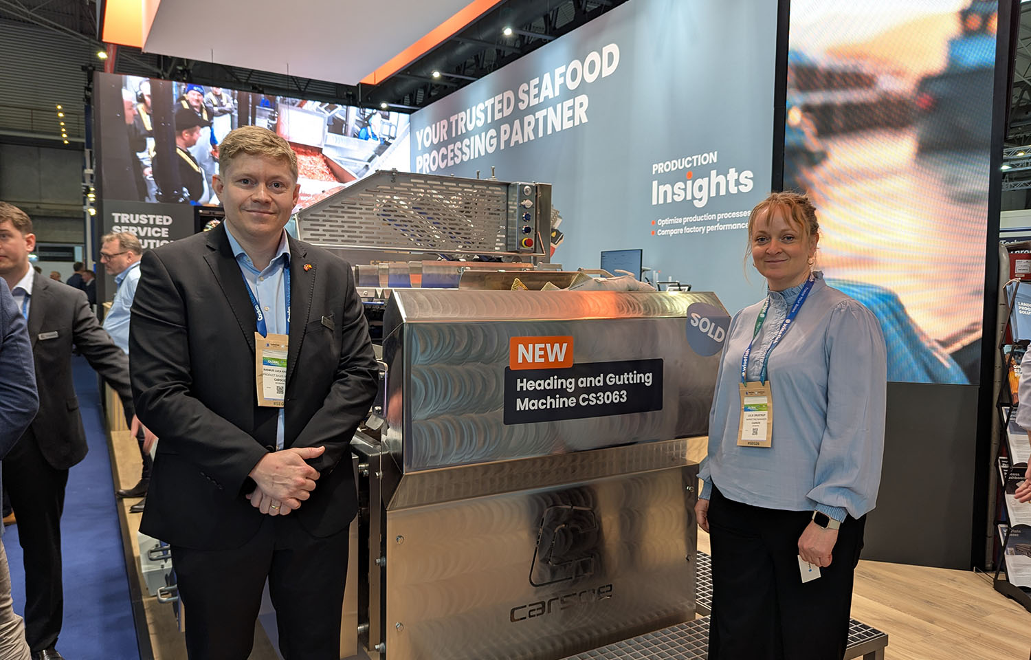 Carsoe unveils new heading and gutting machine at Seafood Processing Global, announces new partnership with Industrikulde
