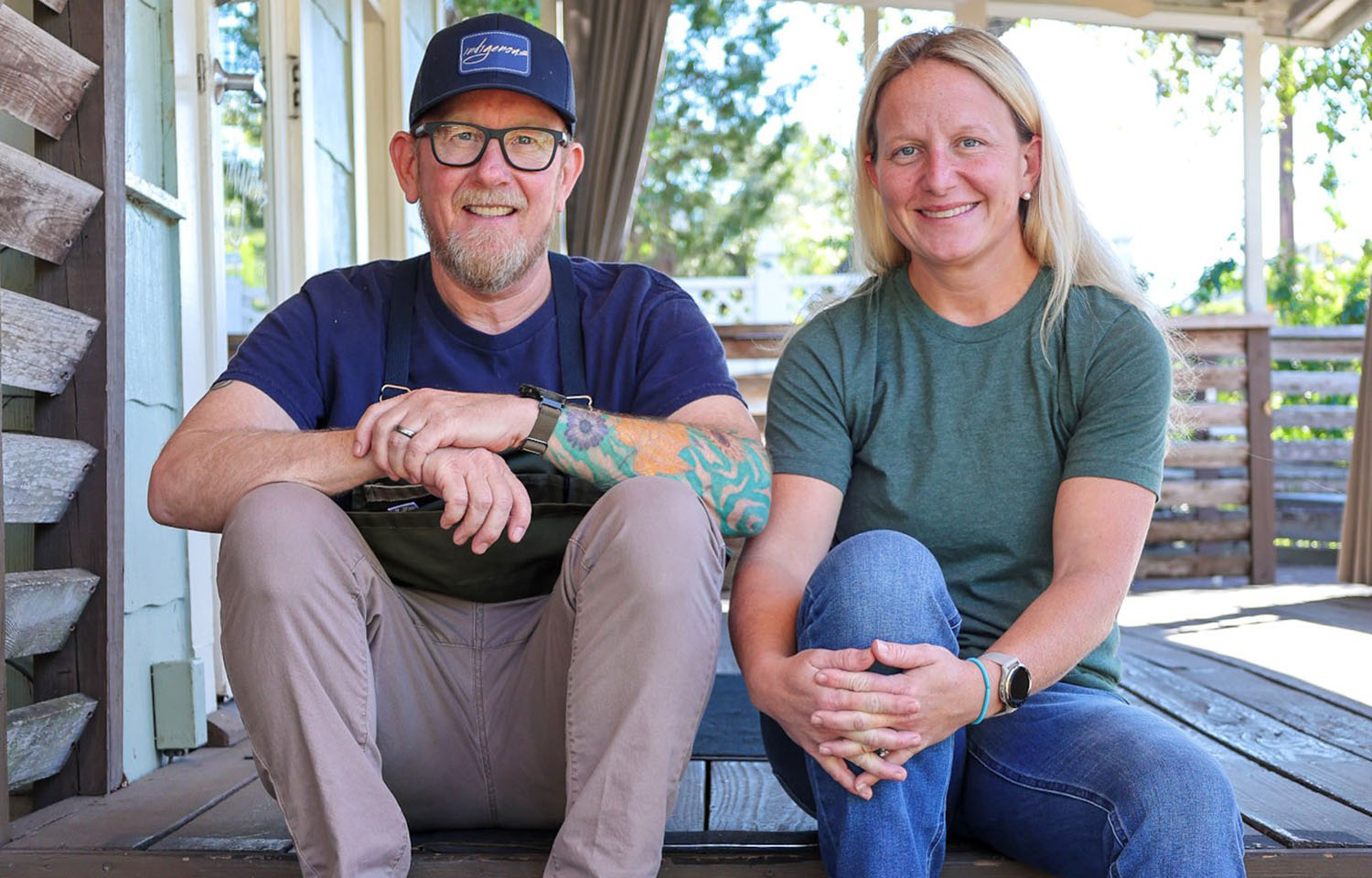 Chef Steve Phelps and Pine Island Redfish CEO Megan Sorby