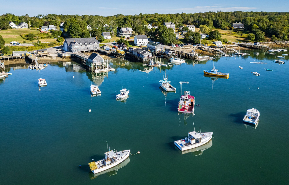 Maine lobster boats