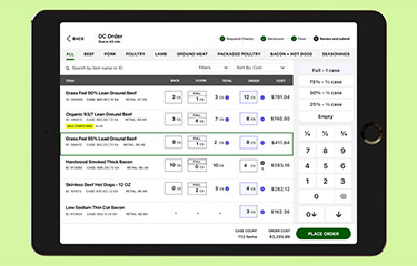 A screenshot of the Afresh platform.