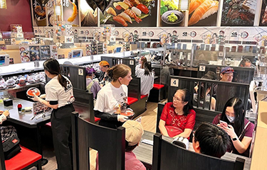 Kura Sushi inside