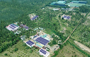 Taprobane Frozen Foods’ Erukkalampidy shrimp farm.