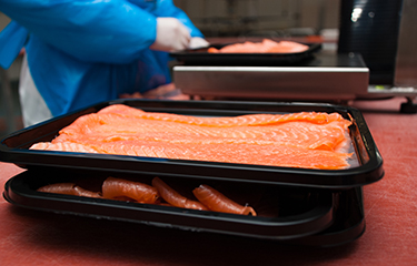 Norwegian smoked salmon.