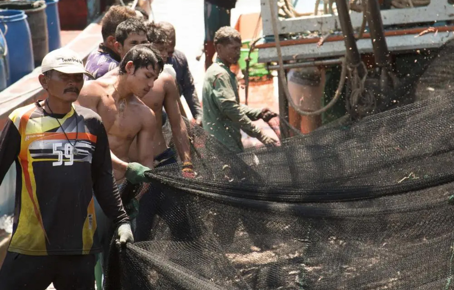 Fishermen in Phuket, Thailand, in 2016.