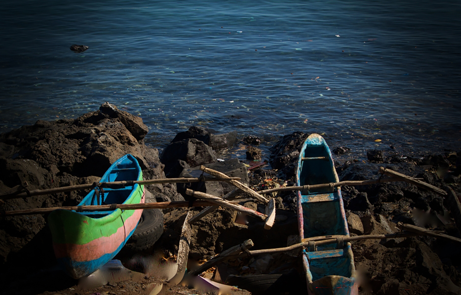 Artisanal fishing boats in Comoros