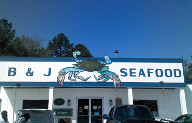 National Oceanic and Atmospheric Administration (NOAA) officers raided B&J Seafood Market in New Bern, North Carolina, U.S.A. on