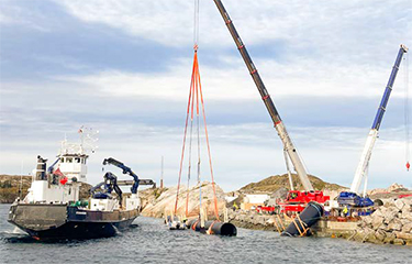 Work progressing on Gigante Salmon's land-based flow-through salmon aquaculture facility.