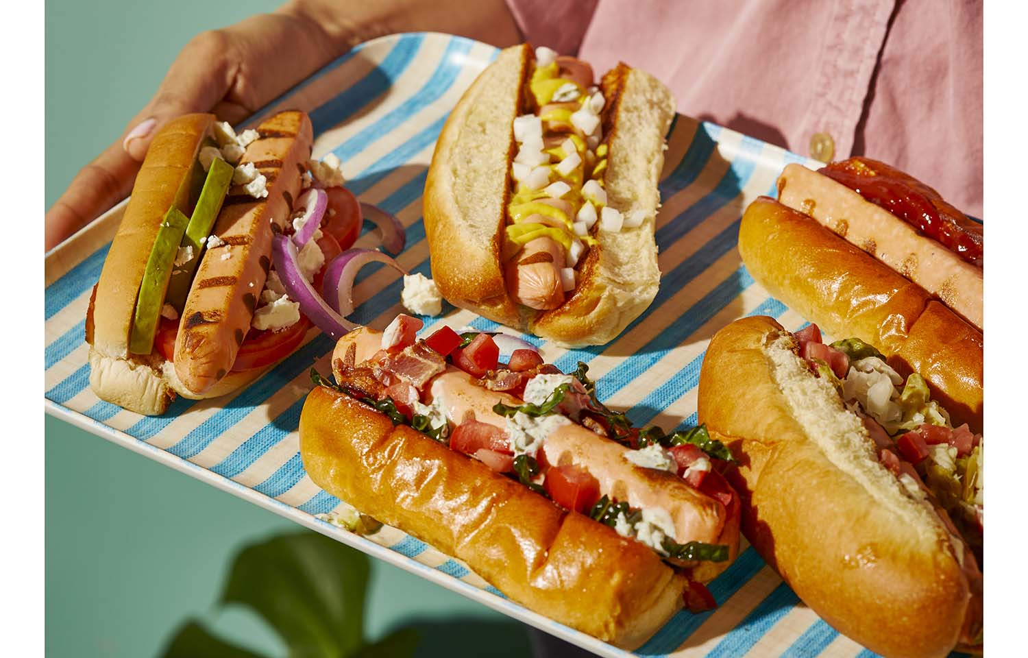 Hot dogs made with Secret Island farm-raised salmon