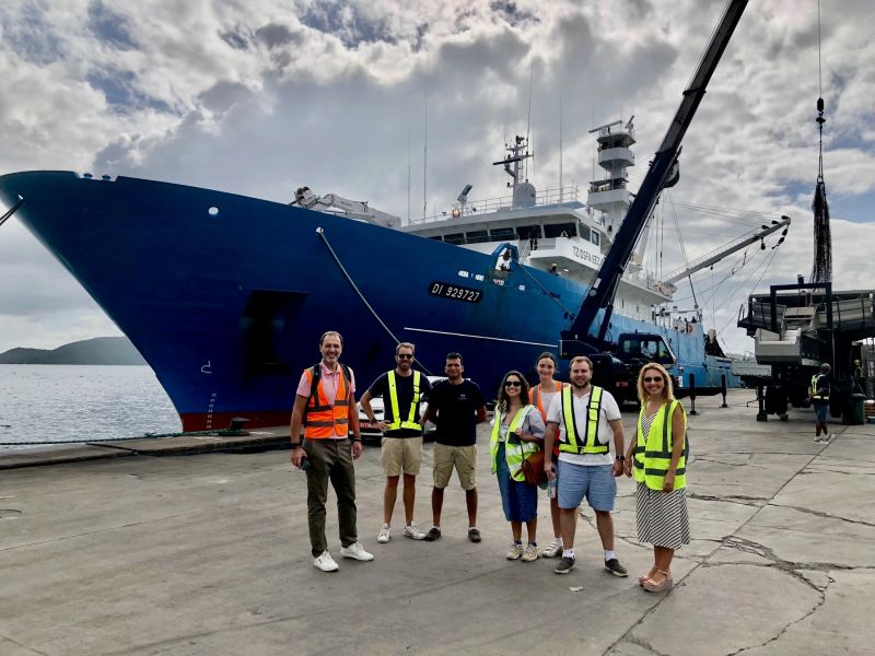 A Sapmer vessel in Reunion Island.
