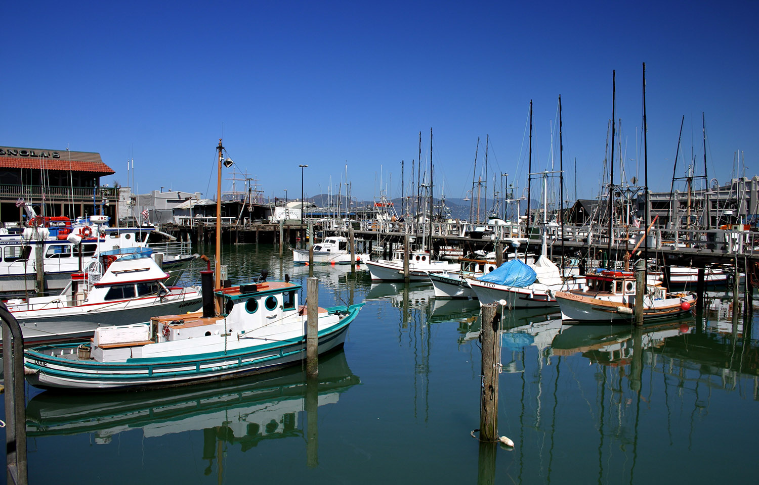 Fishing vessels in San Francisco, California