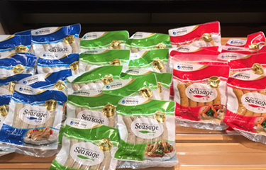 A selection of Suzuhiro "seasage" in packaging.