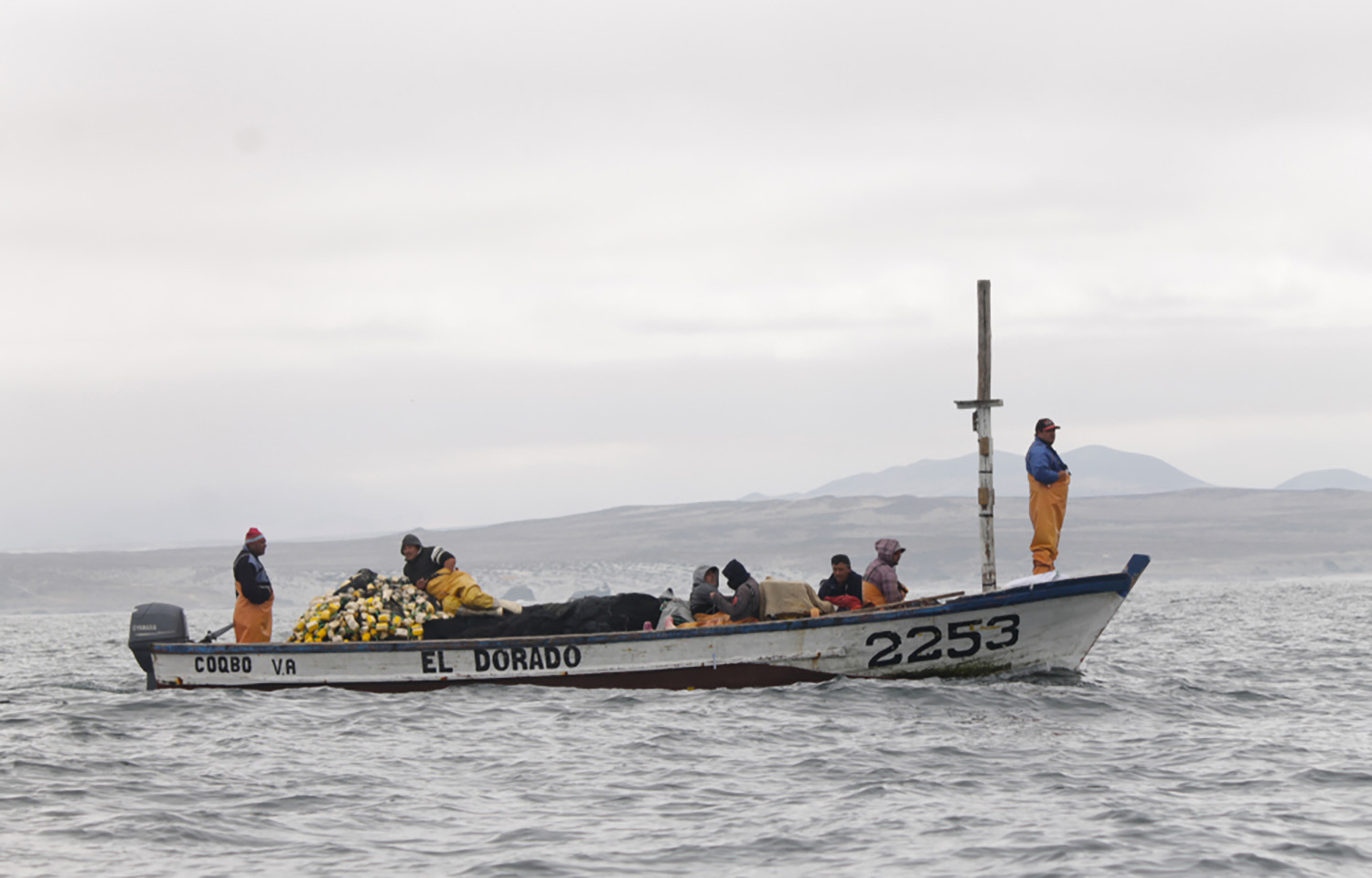 Fishermen off La Serena, Chile