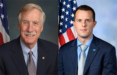 U.S. Senator Angus King and Congressman Jared Golden