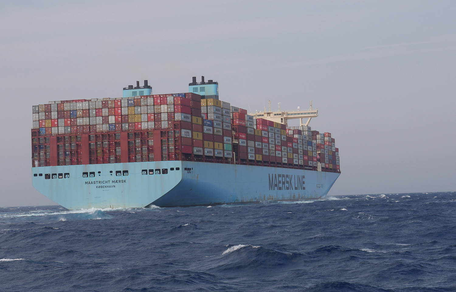 Maersk vessel in the Red Sea.