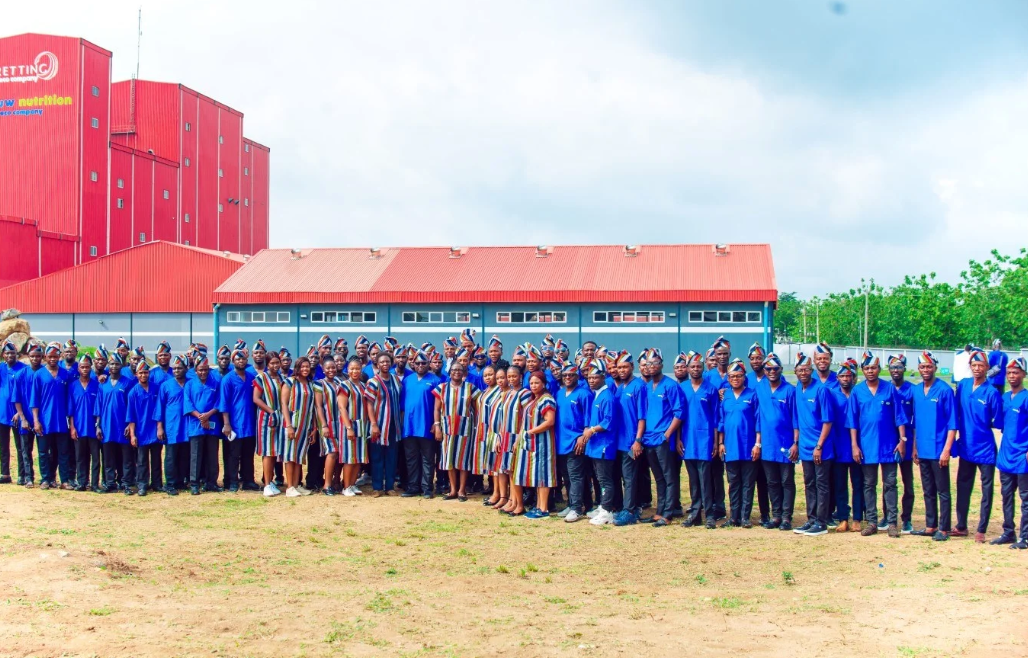 Nutreco fish feed production facility in Nigeria