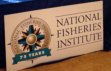 A sign for the National Fisheries Institute.