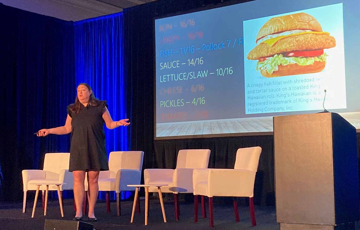 Datassential's Kelley Fechner speaking at the 2024 GSMC.