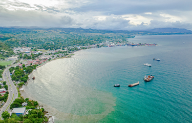 The port of Honiara, Solomon Islands.