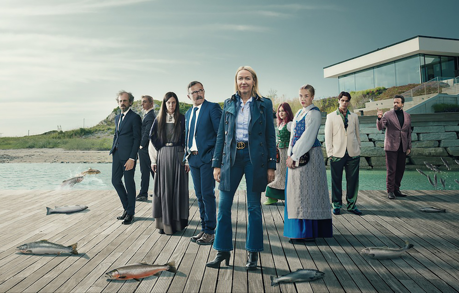 A Netflix promotional photo for the new "Billionaire Island" series