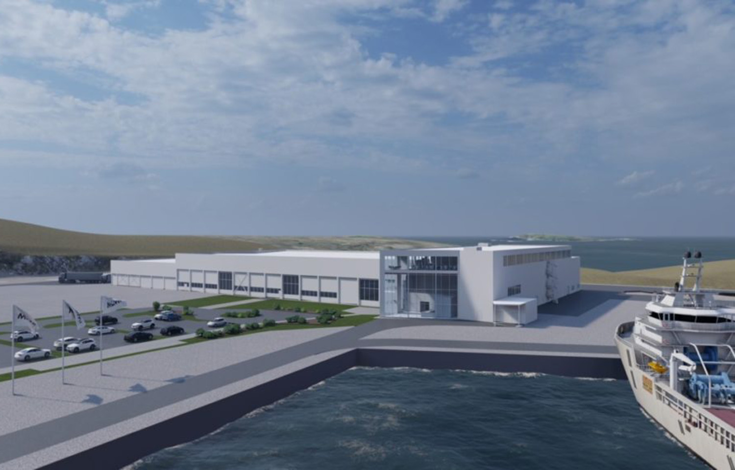 Mowi's Ulvøya processing plant.