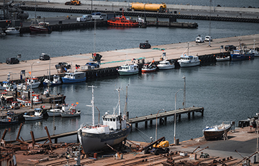 The port of Jutland, Denmark.