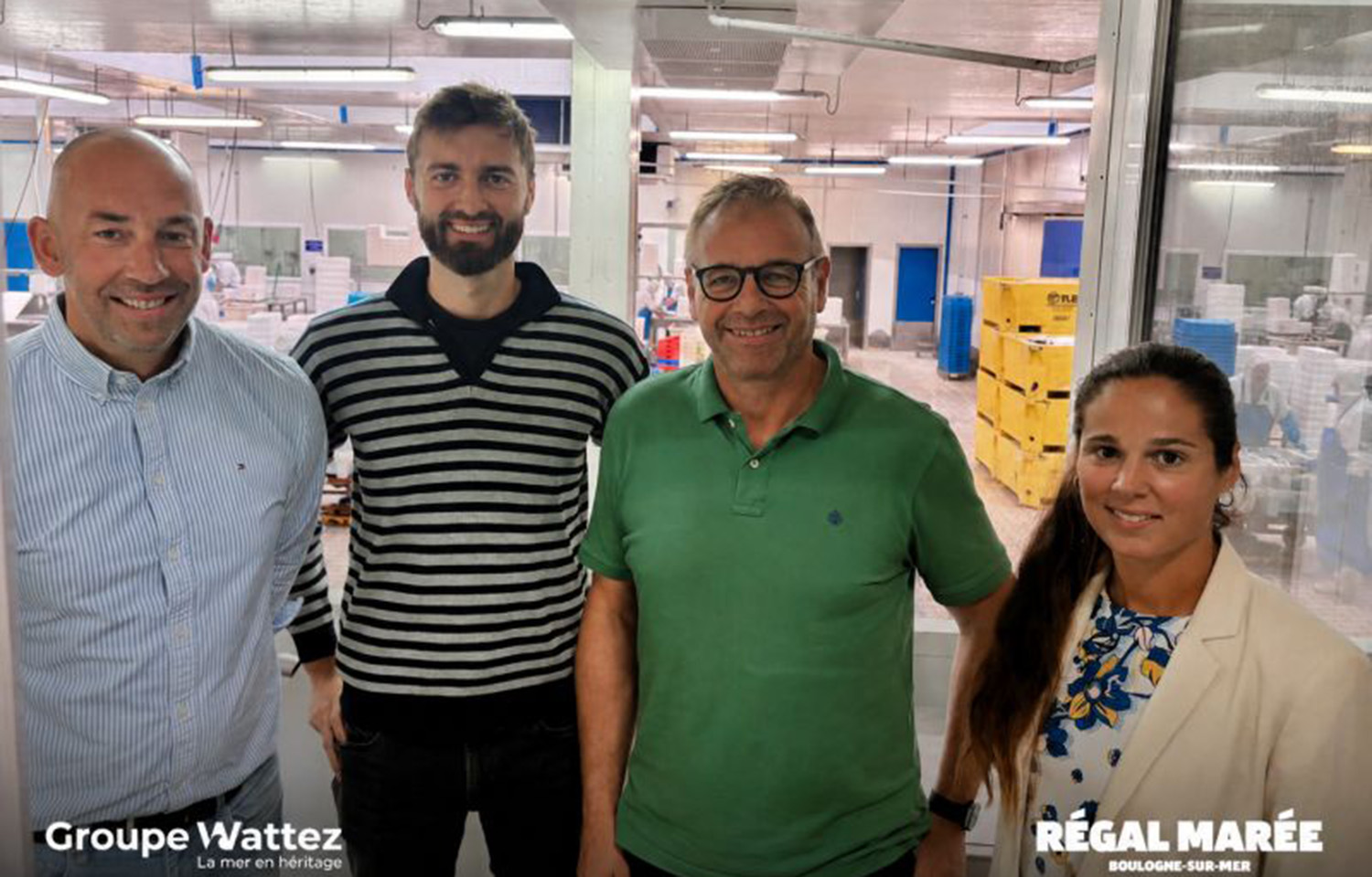 Staff of Groupe Wattez and Regal Maree in a processing facility