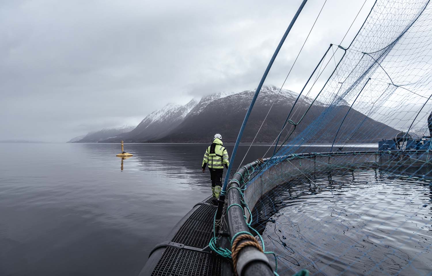 A Masoval fish-farming operation in Norway