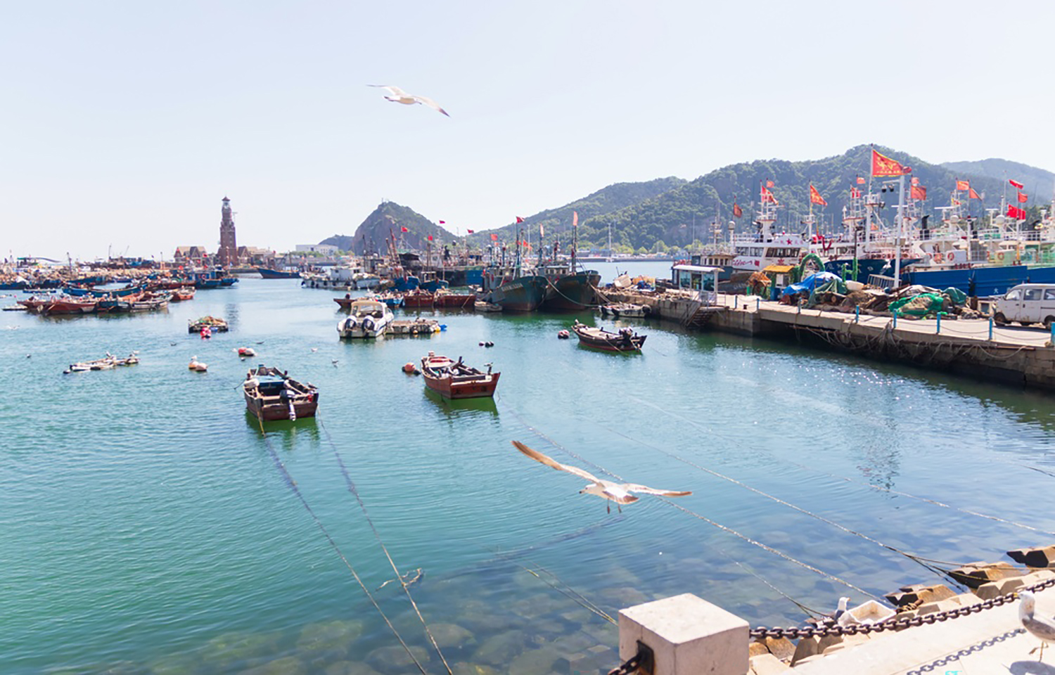 A fishing port in Dalian, China