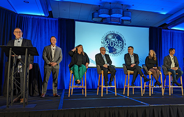The participants in the salmon panel during the Global Seafood Market Conference
