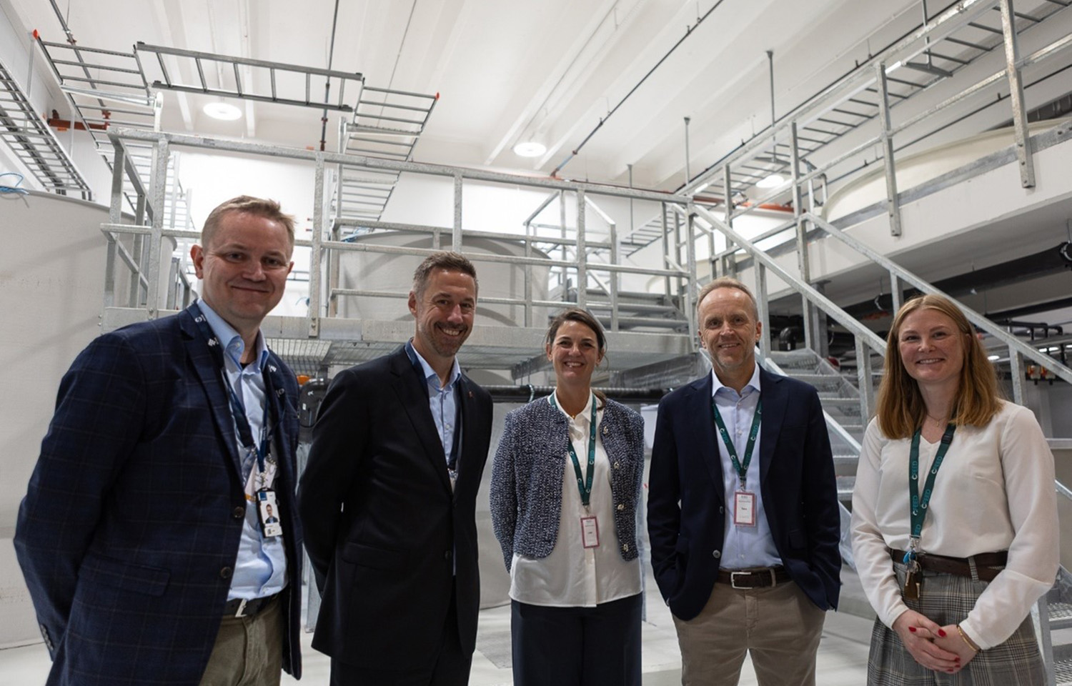 CFEED team, along with Norway's minister of aquaculture