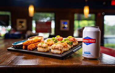 A tray of TGI Friday's new Krispy Sushi offerings.