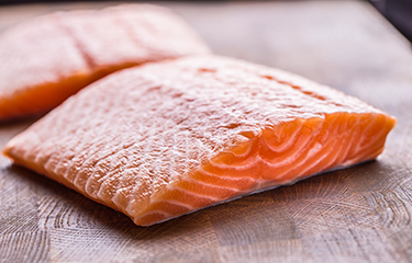 Atlantic salmon fillet.