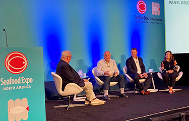 The FMI Power of Seafood panel at Seafood Expo North America.