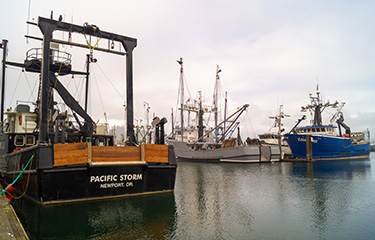 A fishing vessel located in Oregon, U.S.A.