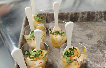 Aqua Cultured Foods' scallop crudo