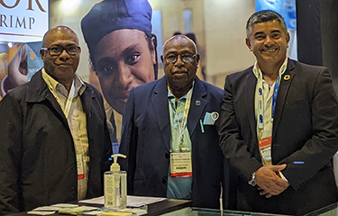 Members of Papua New Guinea's Fishing Industry Association at Seafood Expo Asia.