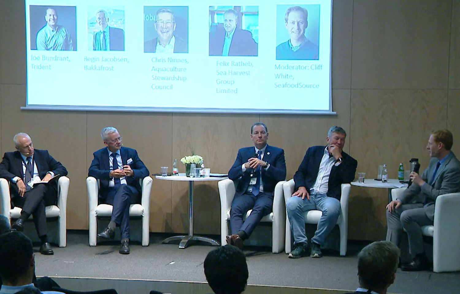The "Planning Around Uncertainty" panel at the 2023 Seafood Expo Global